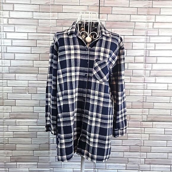 Timing plaid button-down shirt Size M - Picture 1 of 10